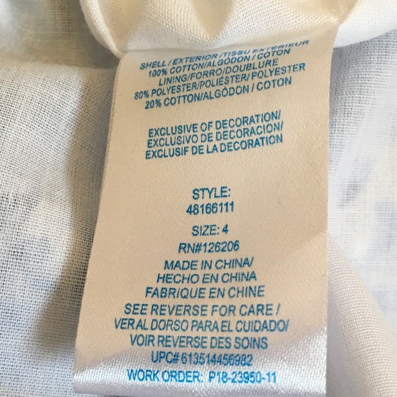 Marmellata Little Girl Floral Blue/White Dress size 4. - Picture 4 of 9